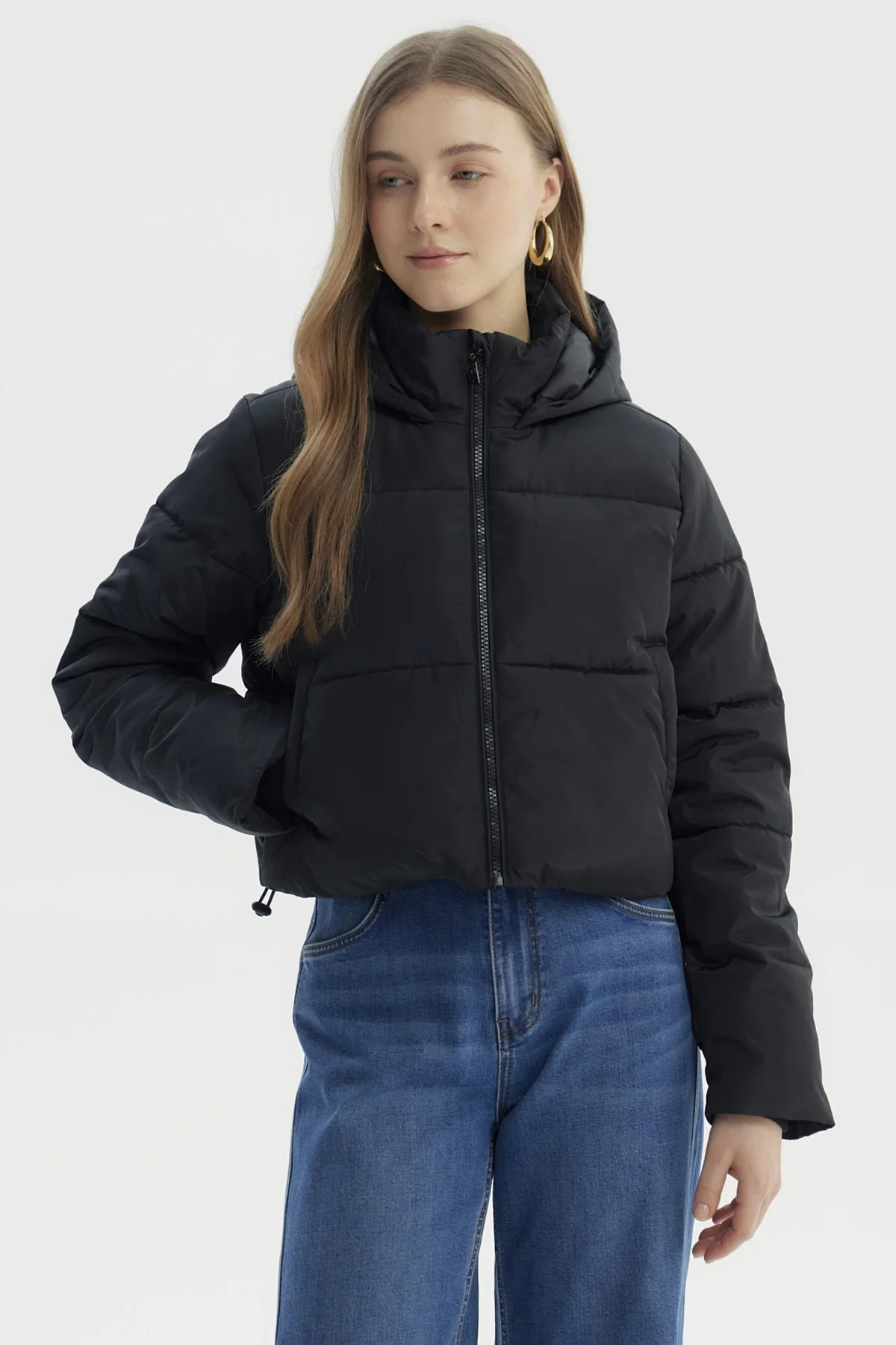 Parka Mujer Wide Acolchado Negro