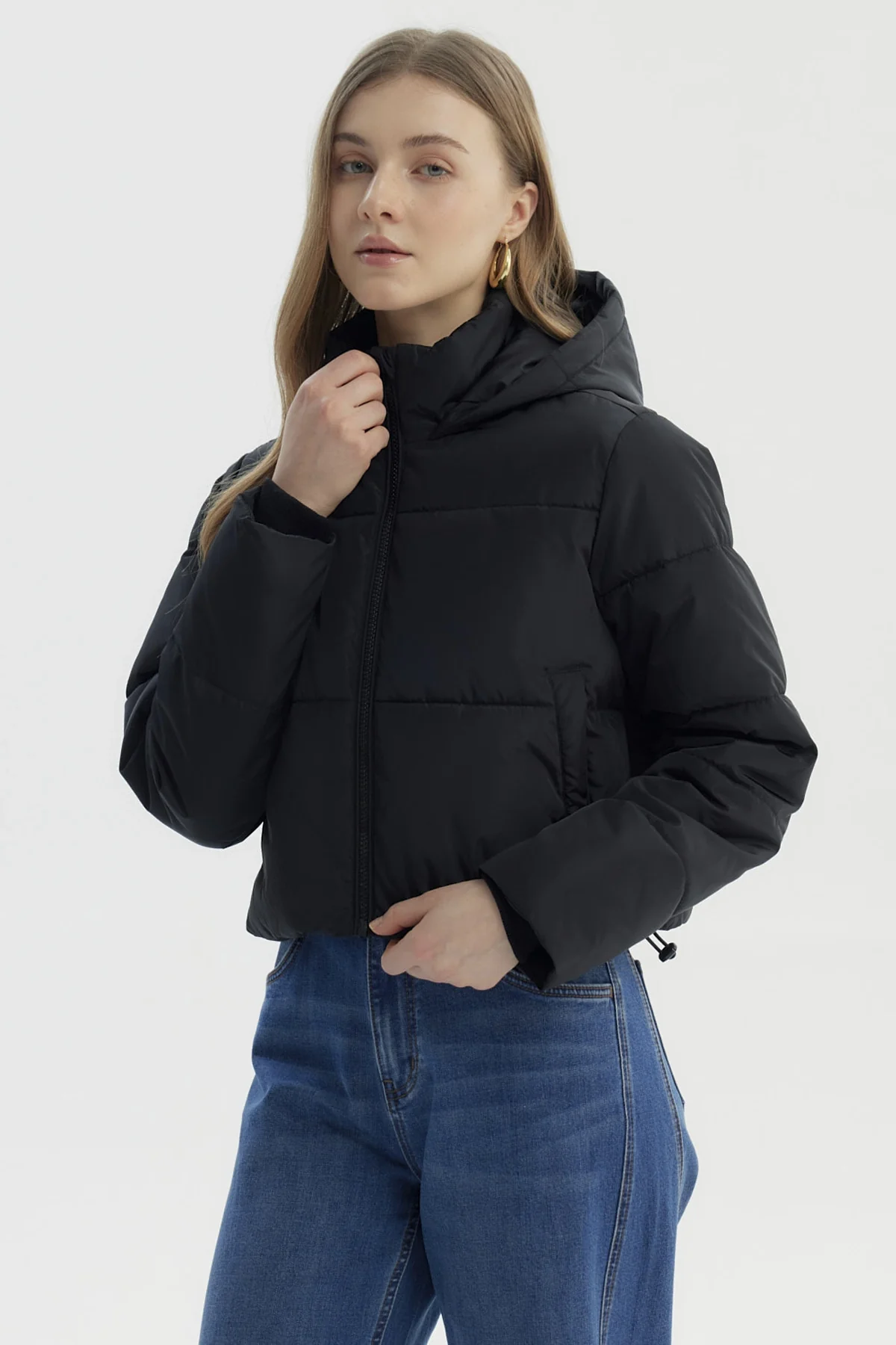 Parka Mujer Wide Acolchado Negro - Image 2