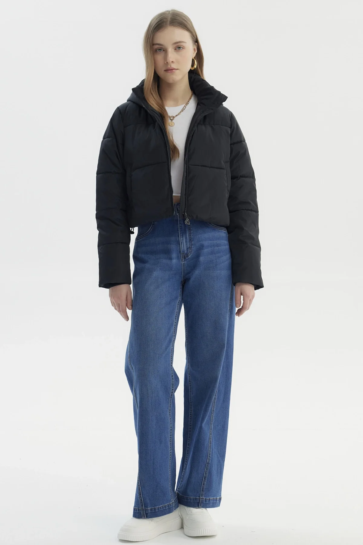 Parka Mujer Wide Acolchado Negro - Image 4