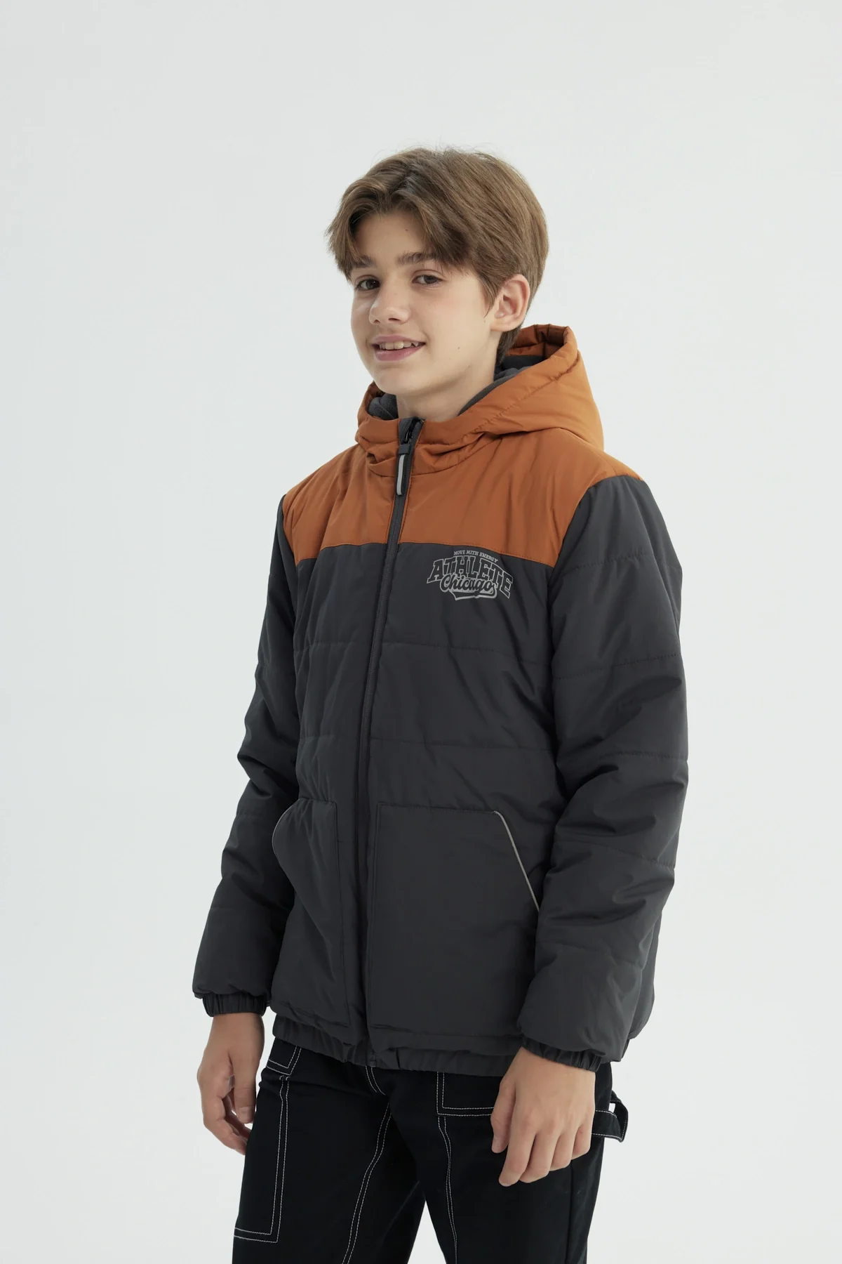 Parka Niño Con Gorro Marengo - Image 2