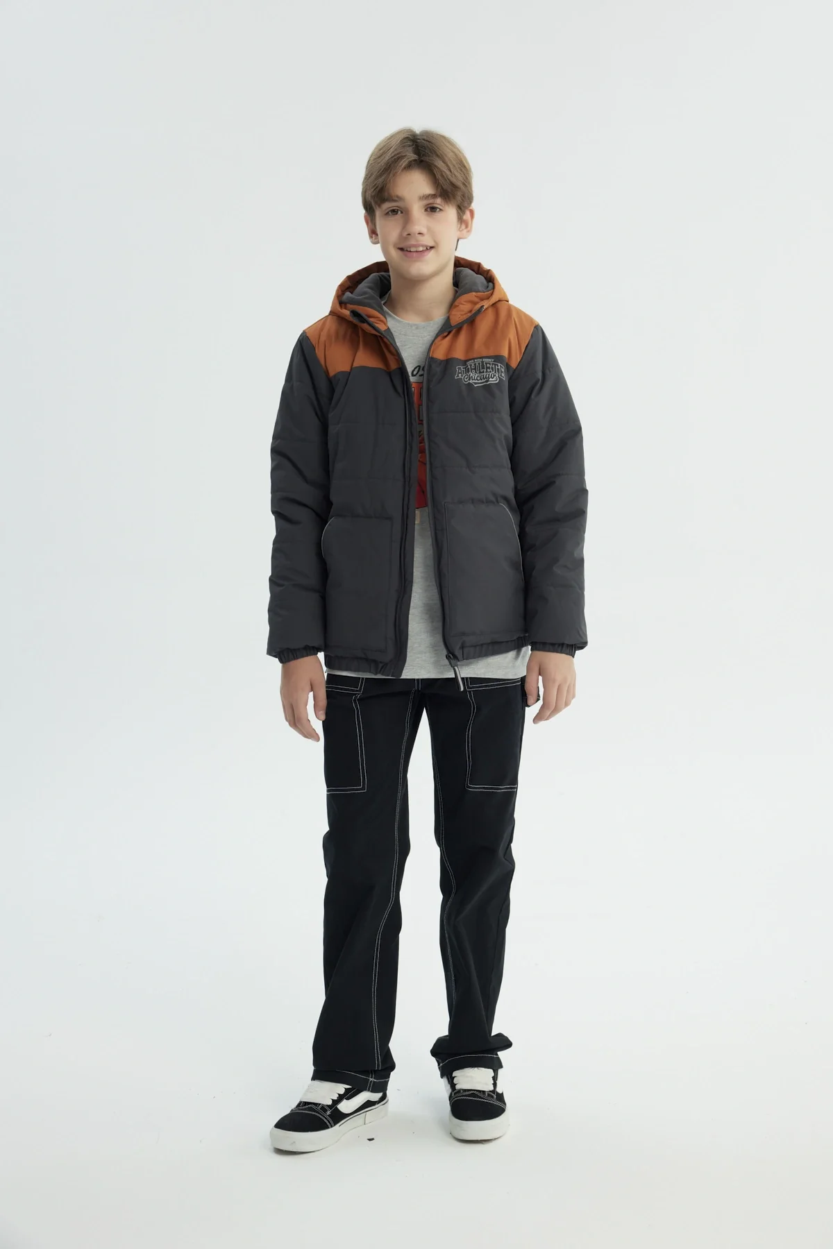 Parka Niño Con Gorro Marengo - Image 4