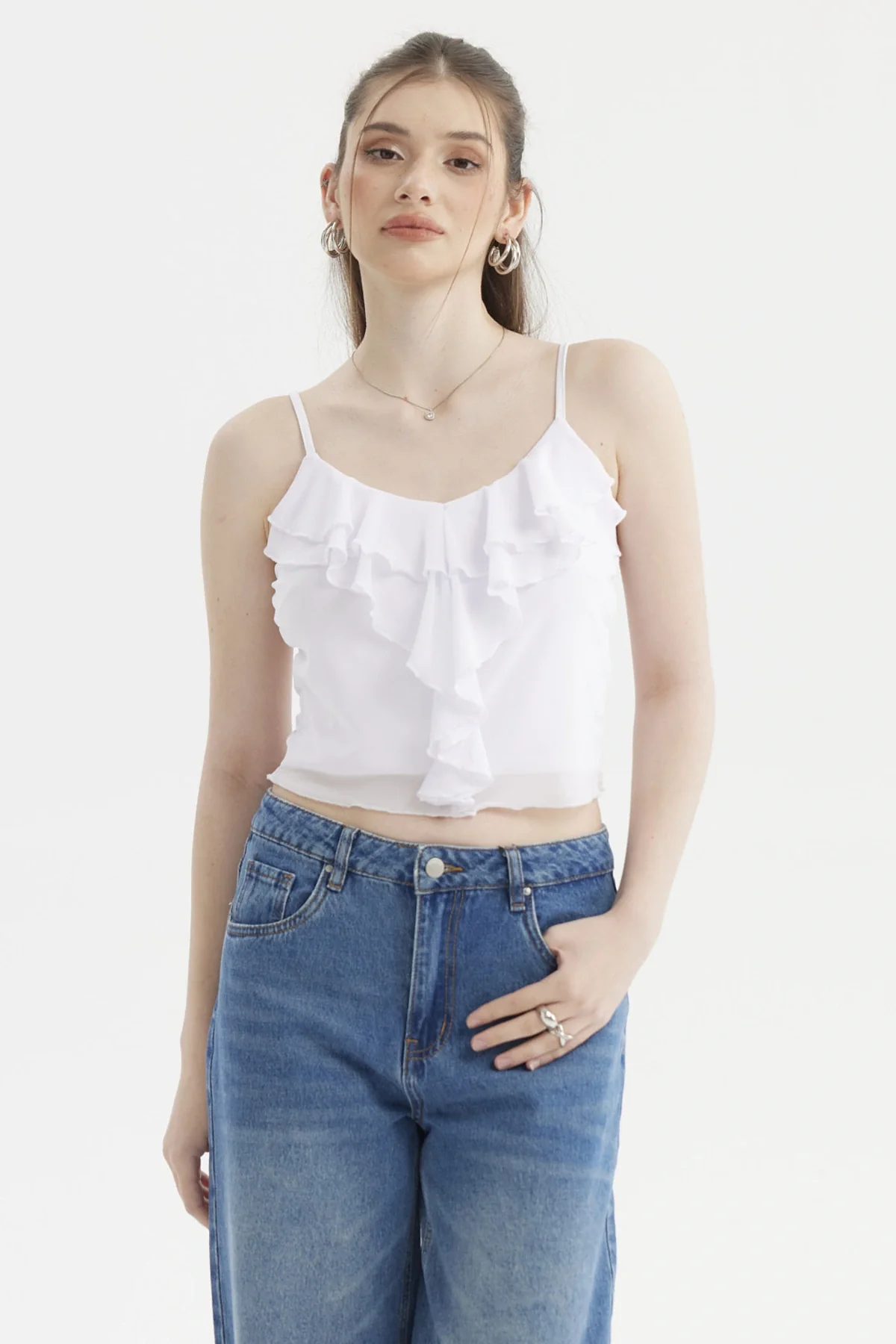 Peto Mujer Boho Vuelo Blanco
