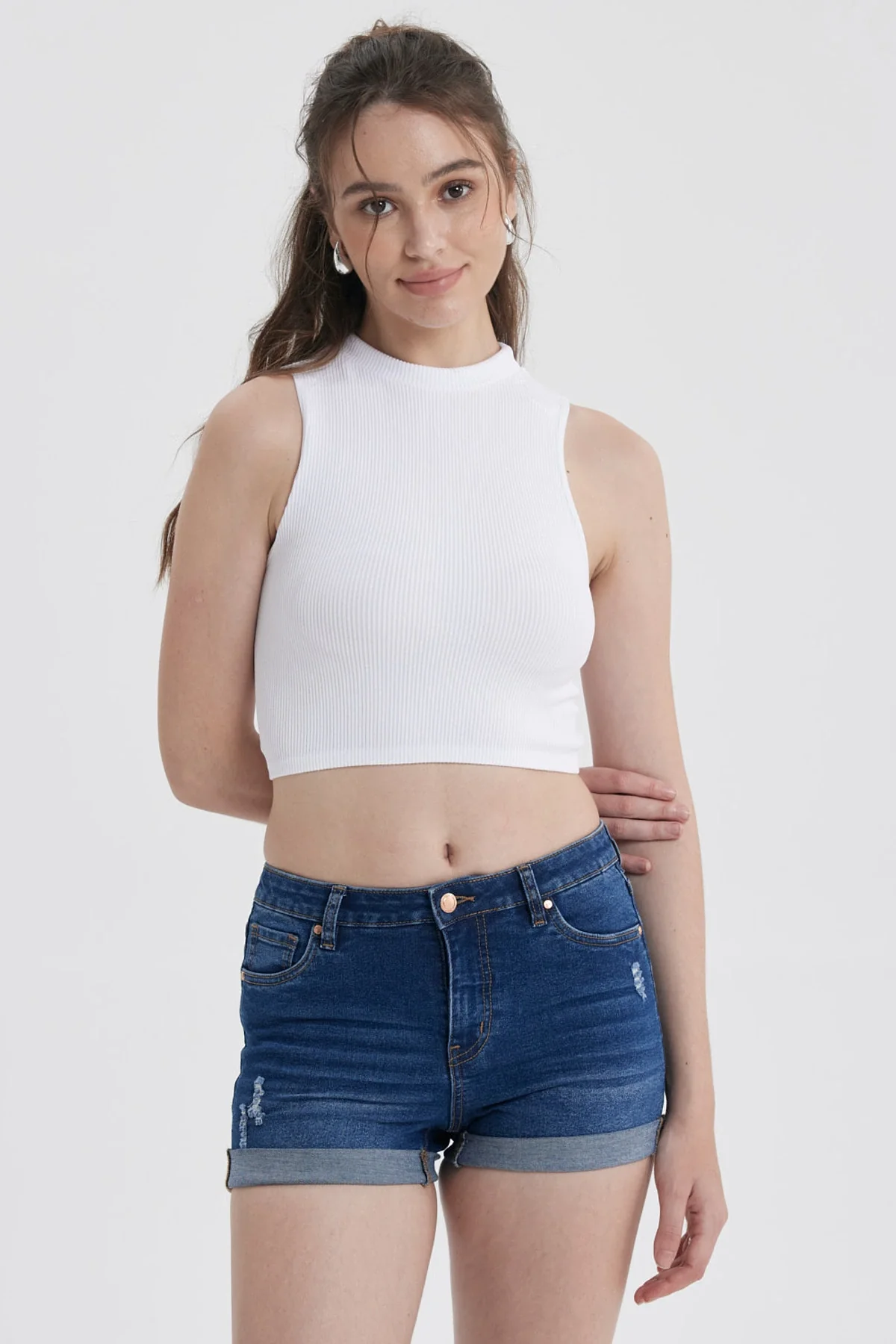 Peto Mujer Sin Costura Blanco