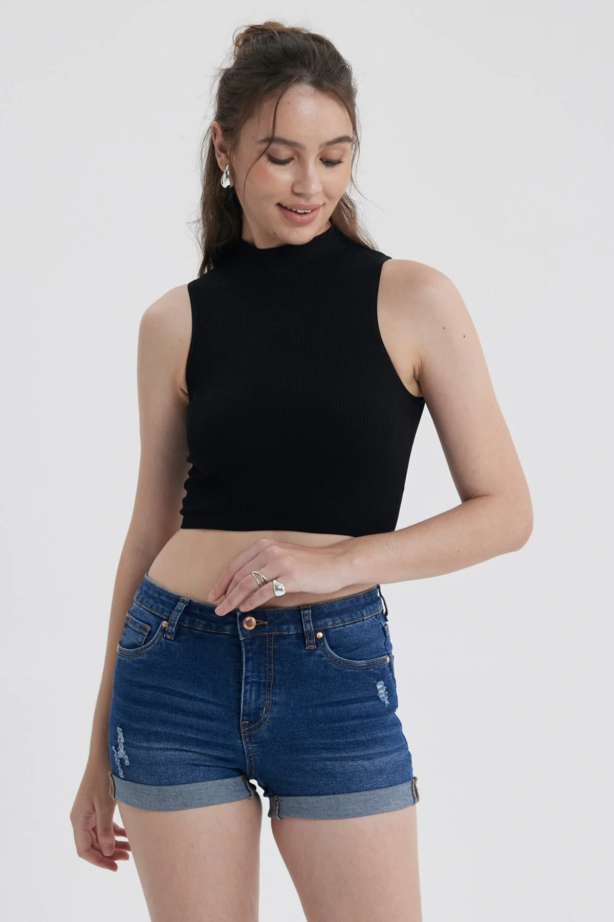Peto Mujer Sin Costura Negro