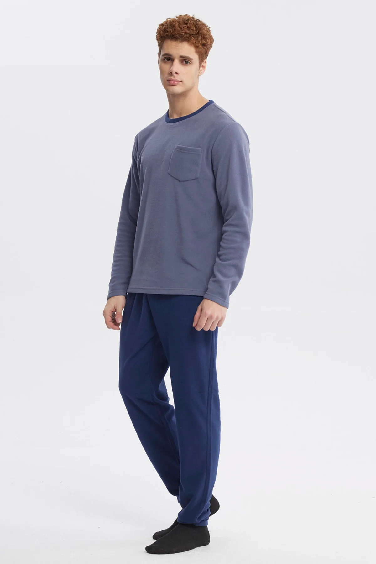 Pijama Hombre Pijama Azul Claro - Image 4
