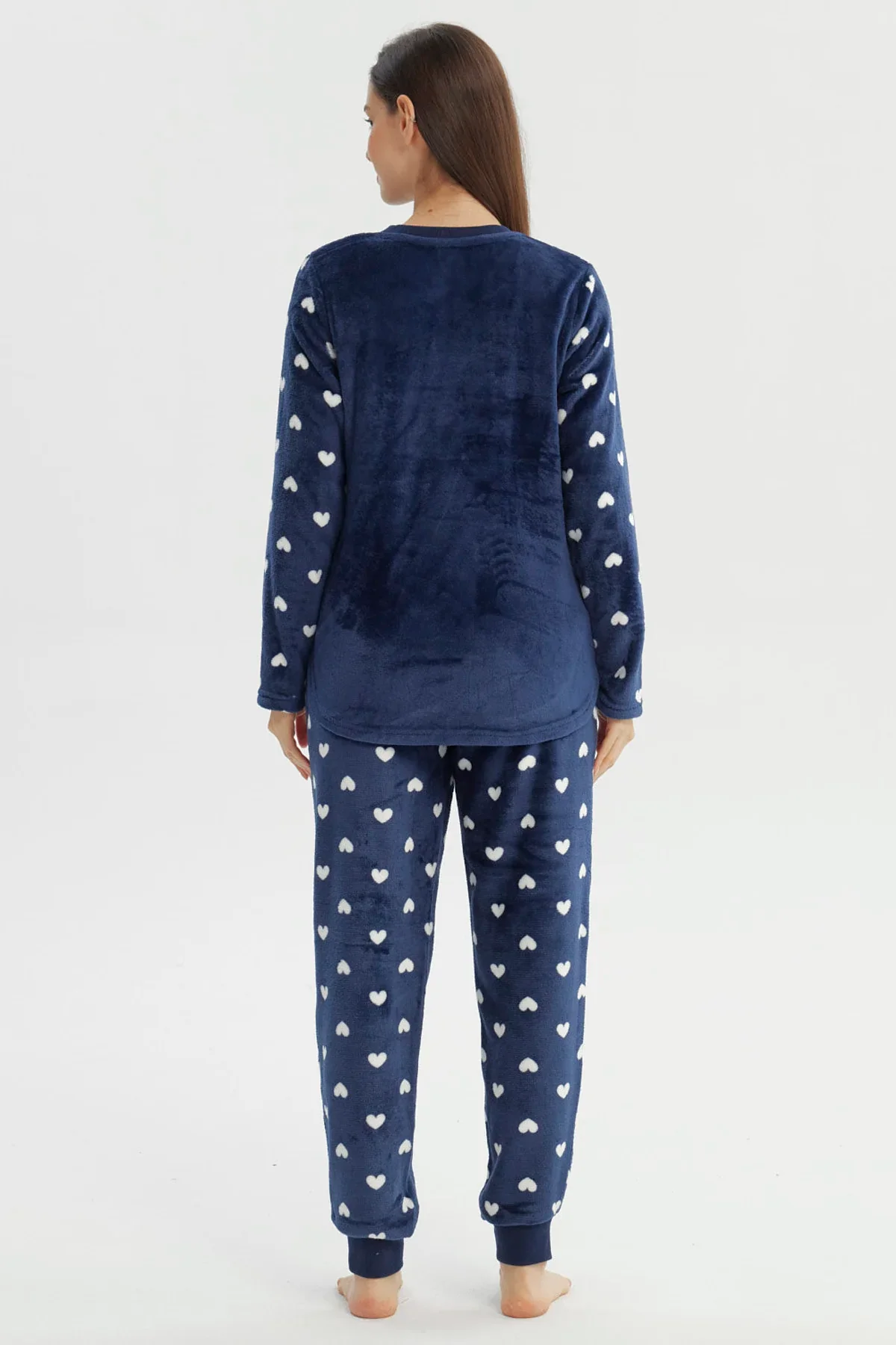 Pijama Mujer Pijama Polera Y Pantalón Azul - Image 2