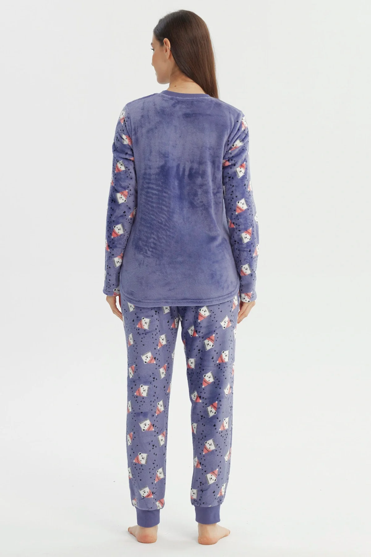 Pijama Mujer Pijama Polera Y Pantalón Lila - Image 3