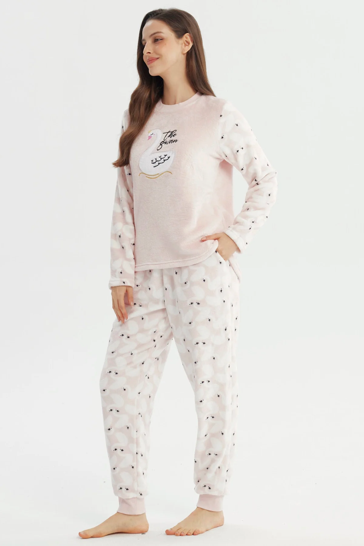Pijama Mujer Pijama Polera Y Pantalón Rosado - Image 4