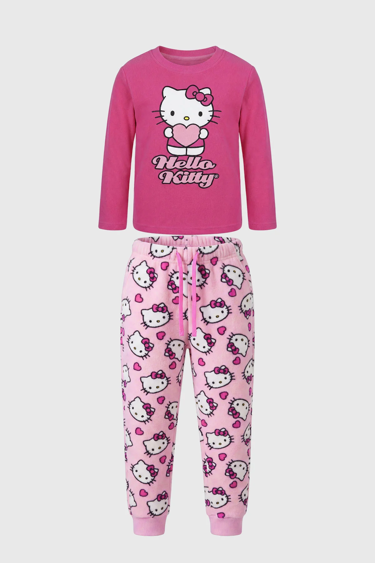Pijama Niña Polar Hello Kitty Rosado