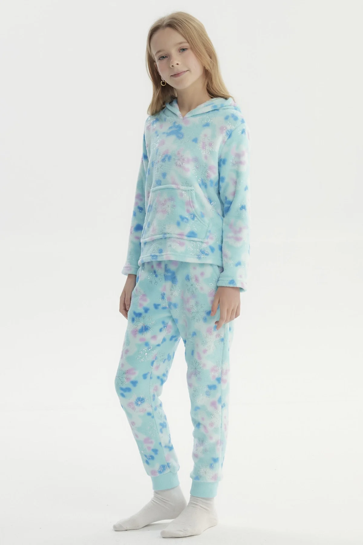 Pijama Niña Polera Y Pantalón Aqua - Image 2