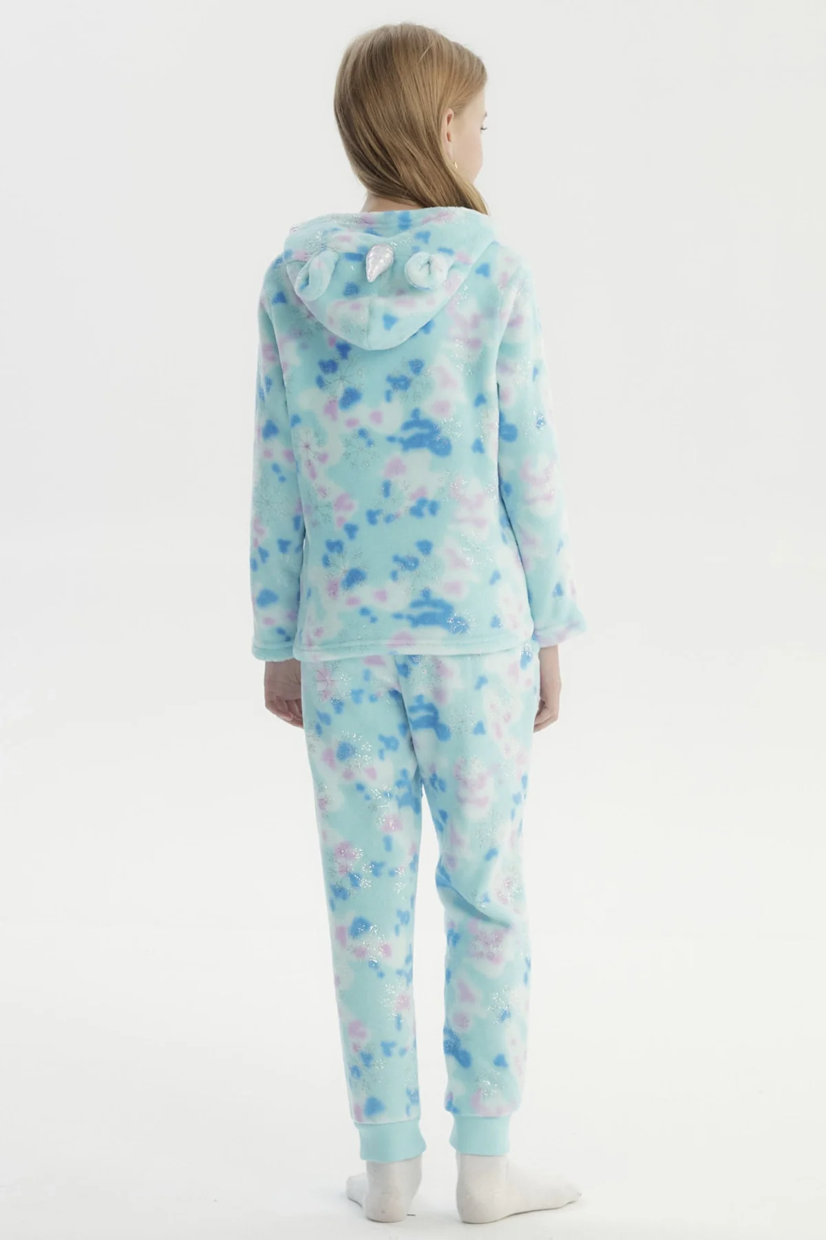 Pijama Niña Polera Y Pantalón Aqua - Image 3