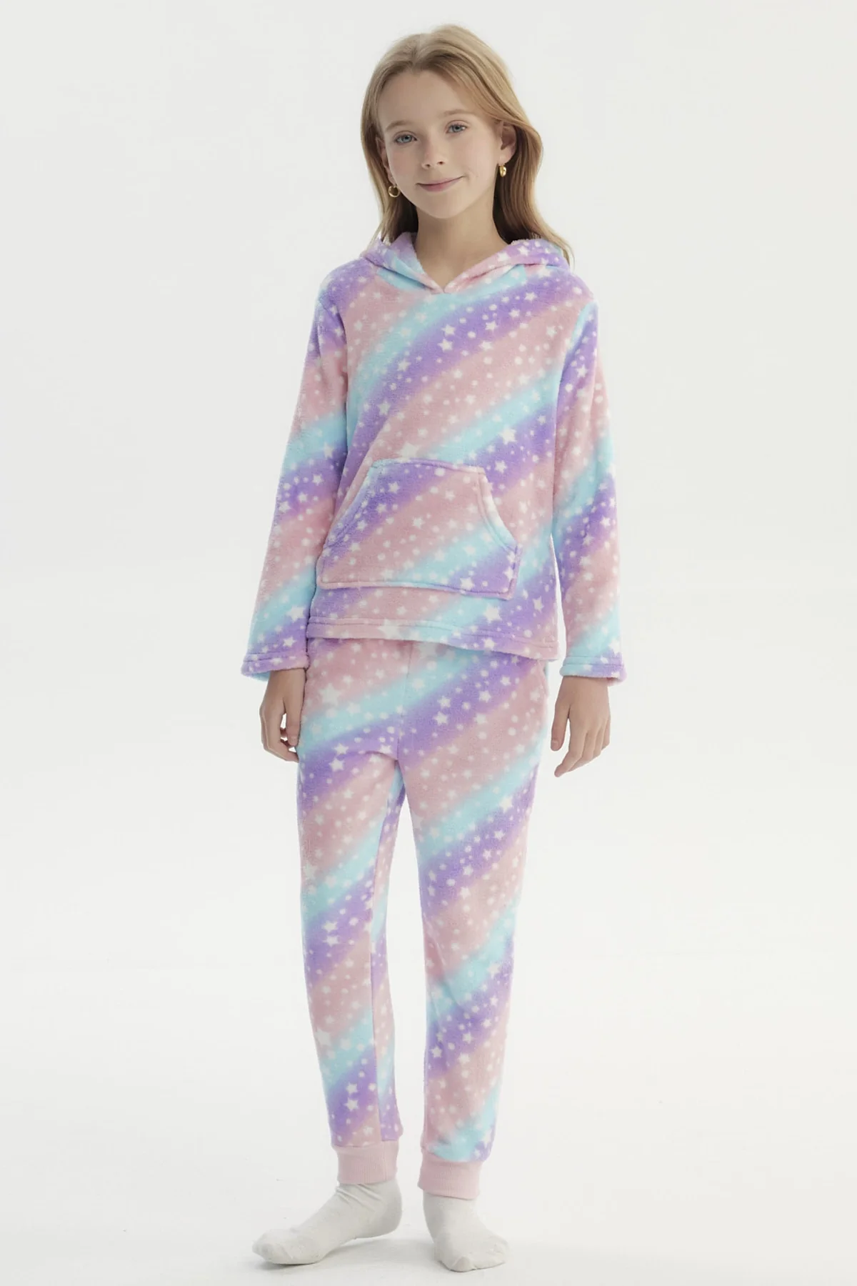 Pijama Niña Polera Y Pantalón Lila