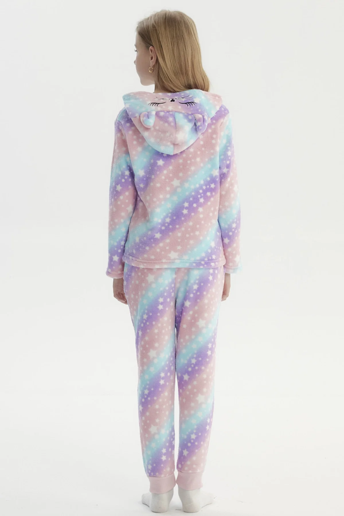 Pijama Niña Polera Y Pantalón Lila - Image 3