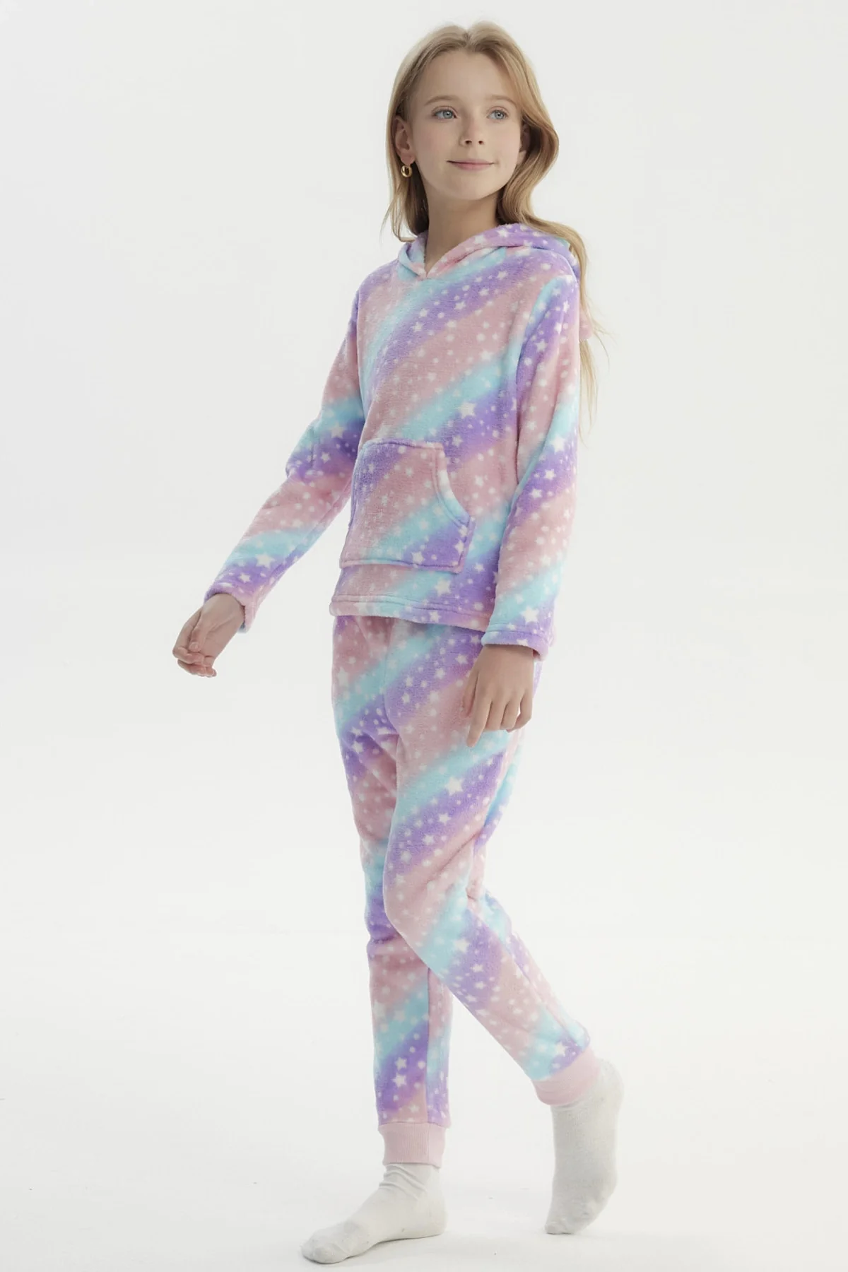 Pijama Niña Polera Y Pantalón Lila - Image 4