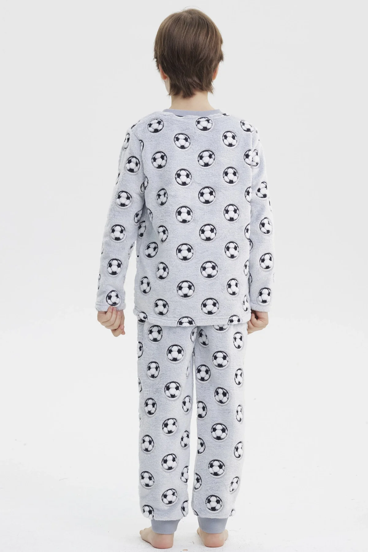 Pijama Niño Polera Y Pantalón Luminoso Gris - Image 2