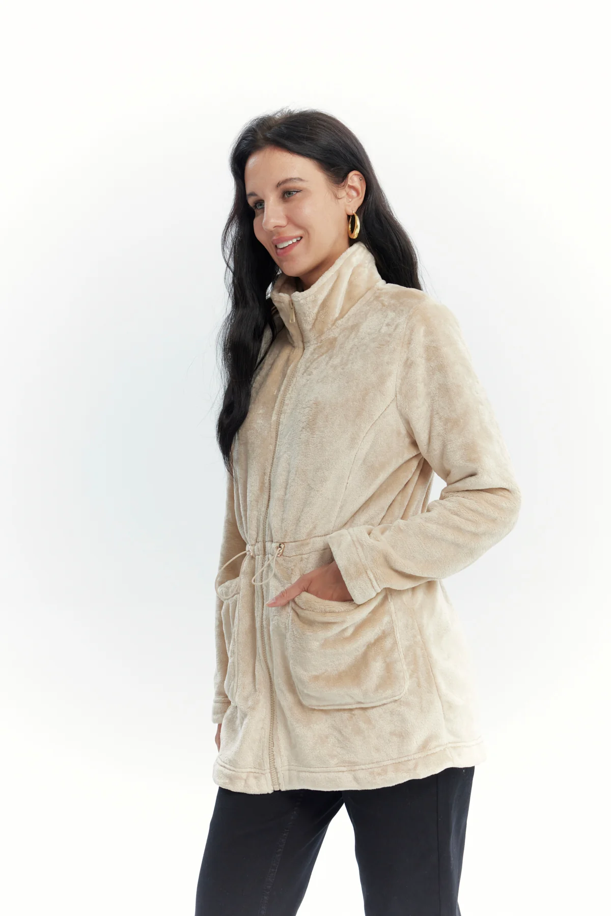 Polar Mujer Cintura Ajustable Beige Oscuro - Image 2