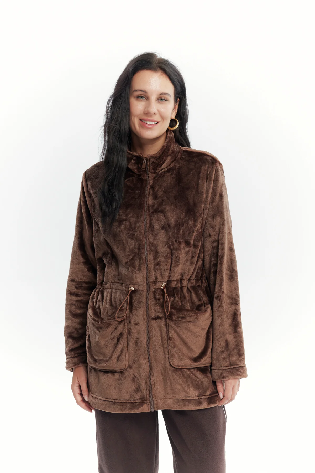Polar Mujer Cintura Ajustable Café Oscuro