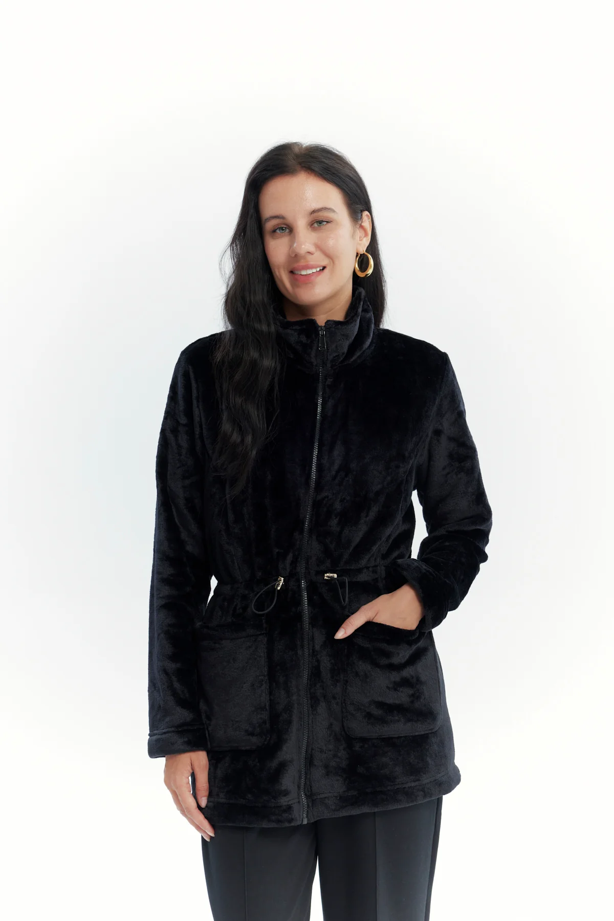 Polar Mujer Cintura Ajustable Negro