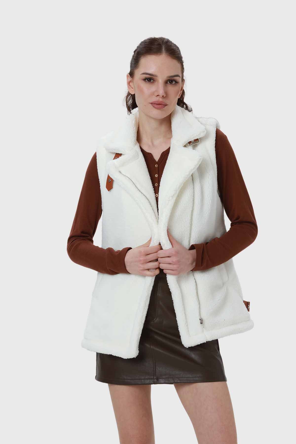 Polar Mujer Corderito Hebilla Crudo - Image 2