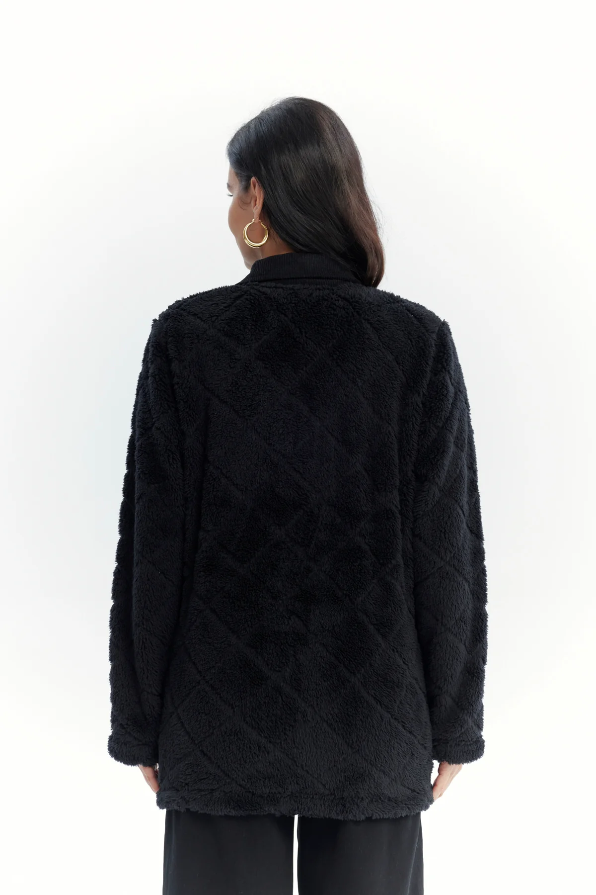 Polar Mujer Cuello Camisero Negro - Image 3