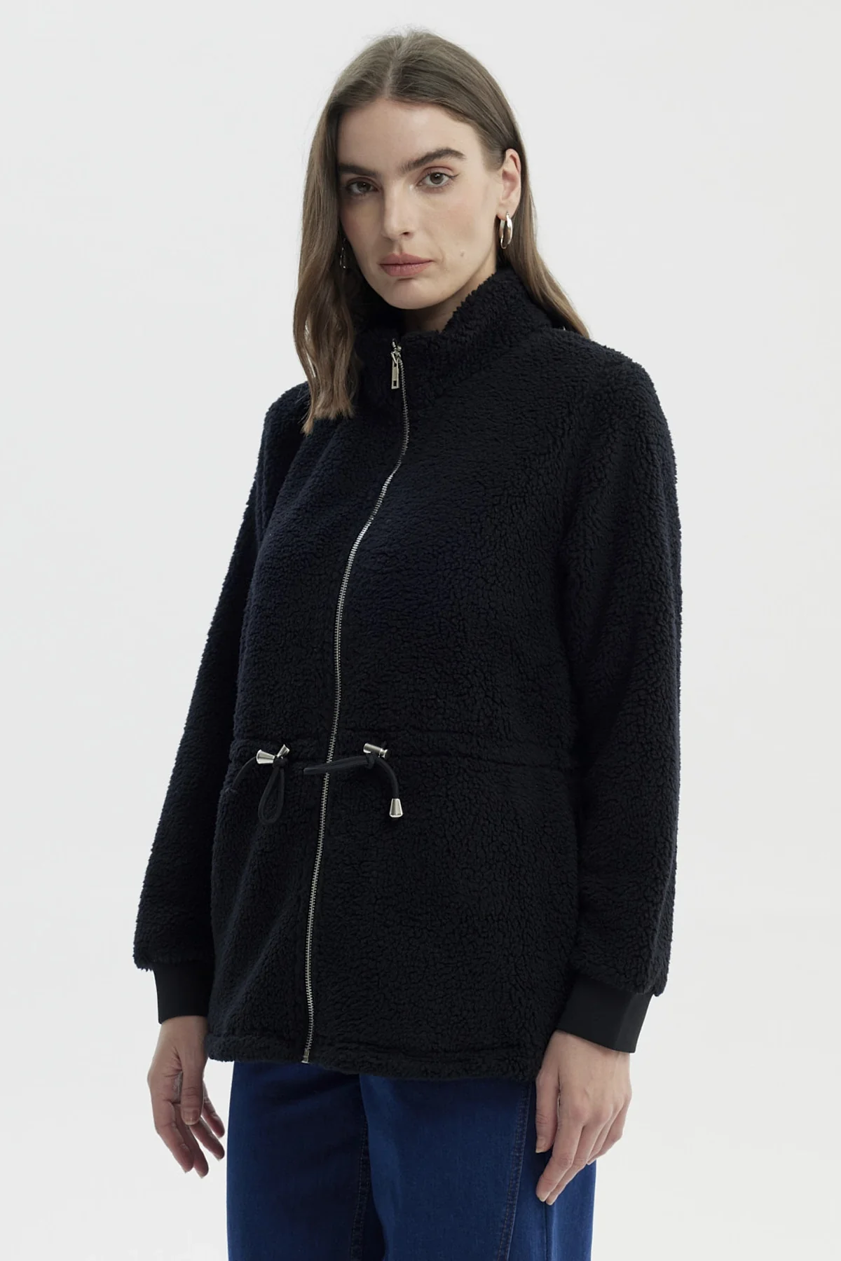 Polar Mujer Cuello Camisero Negro - Image 2