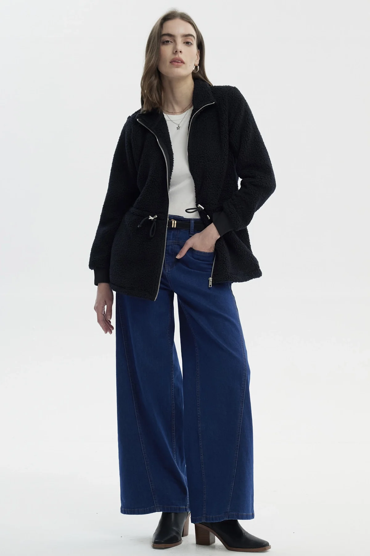 Polar Mujer Cuello Camisero Negro - Image 4