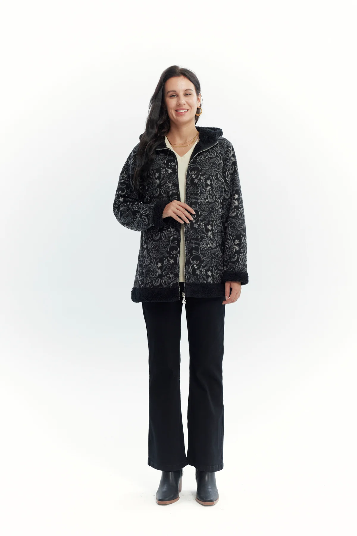 Polar Mujer Full Print Negro - Image 4