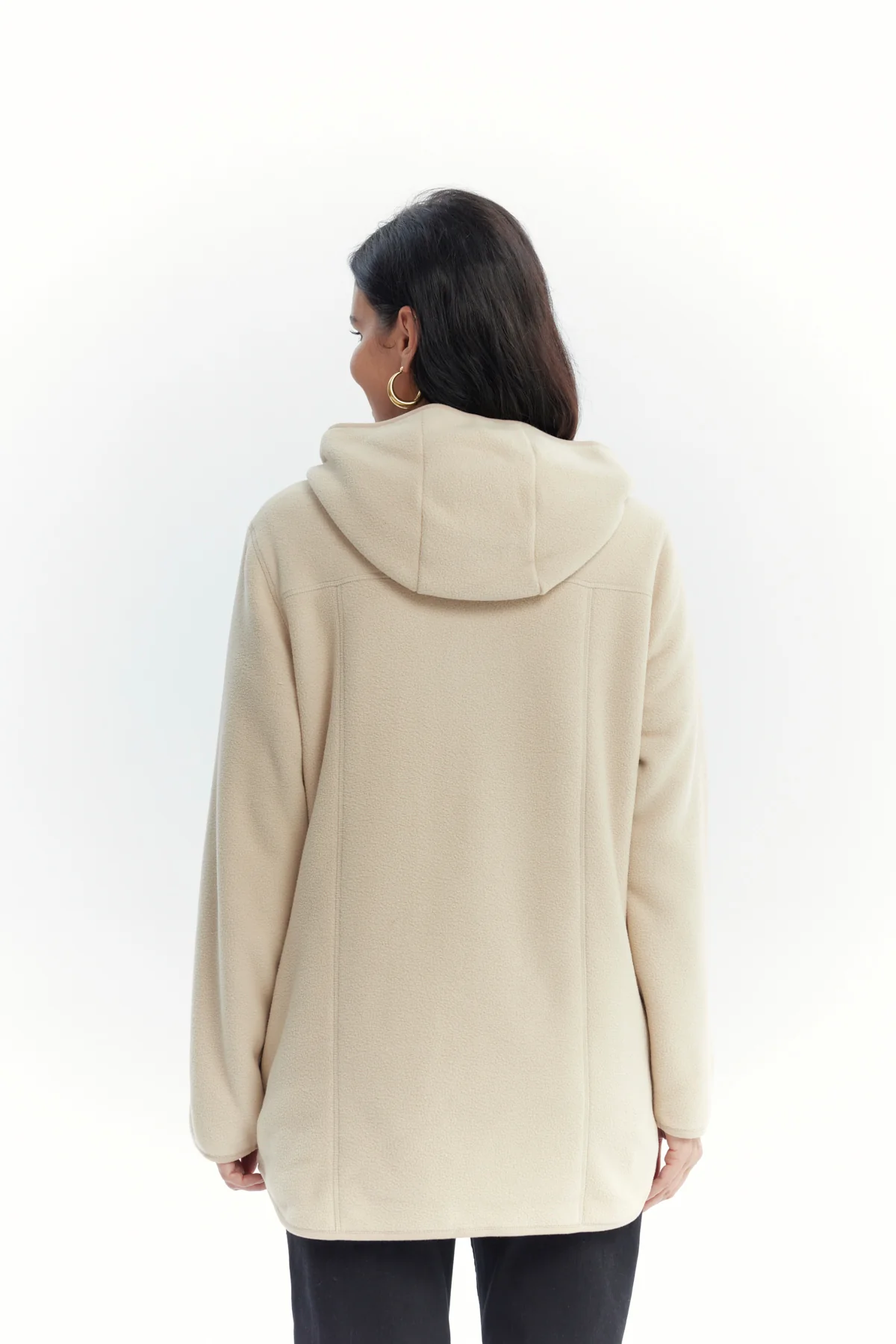 Polar Mujer Largo Detalle Strass Beige Oscuro - Image 3