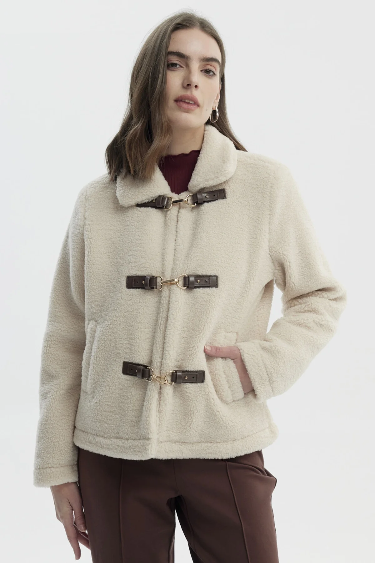 Polar Mujer Tipo Chaqueta Beige