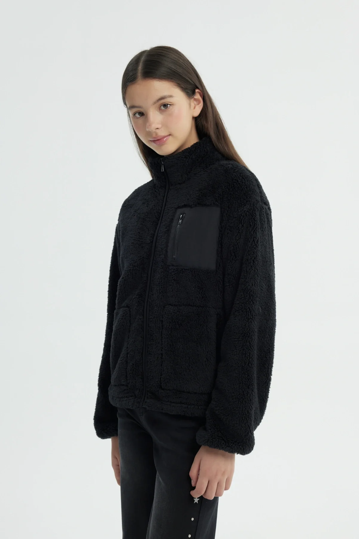 Polar Niña Slim Cuello Con Cierre Negro - Image 2