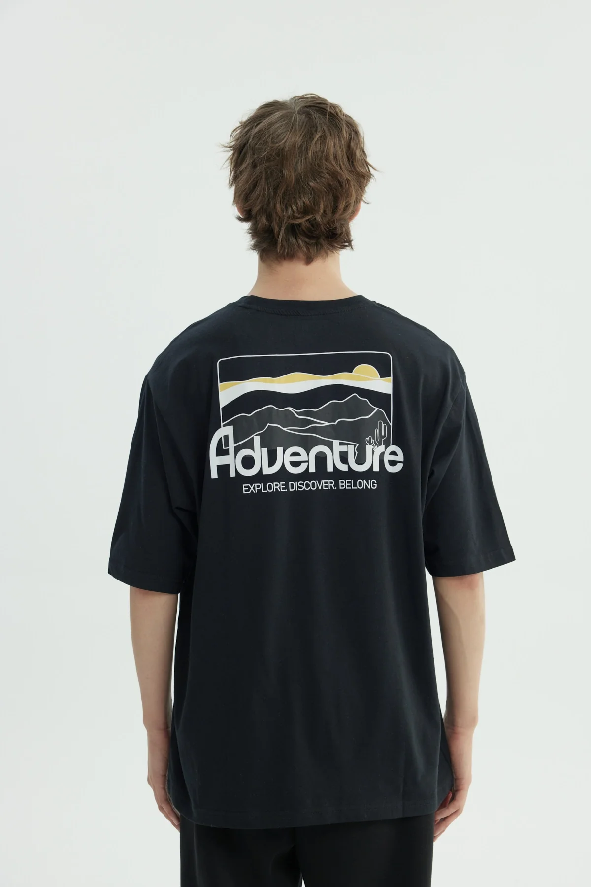 Polera Hombre Clásico Negro - Image 3