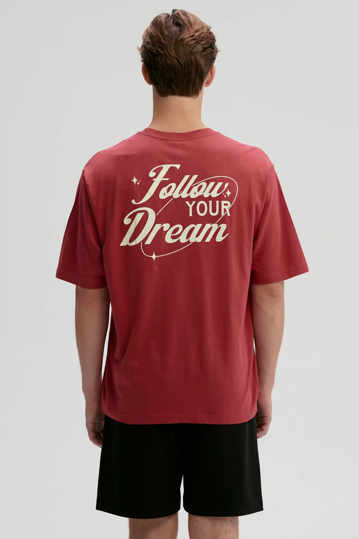 Polera Hombre Doble Print Rojo - Image 2