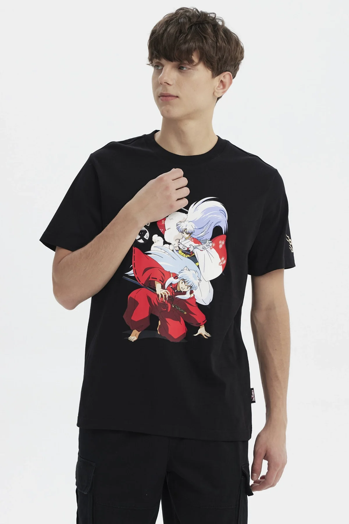 Polera Hombre Inuyasha Negro
