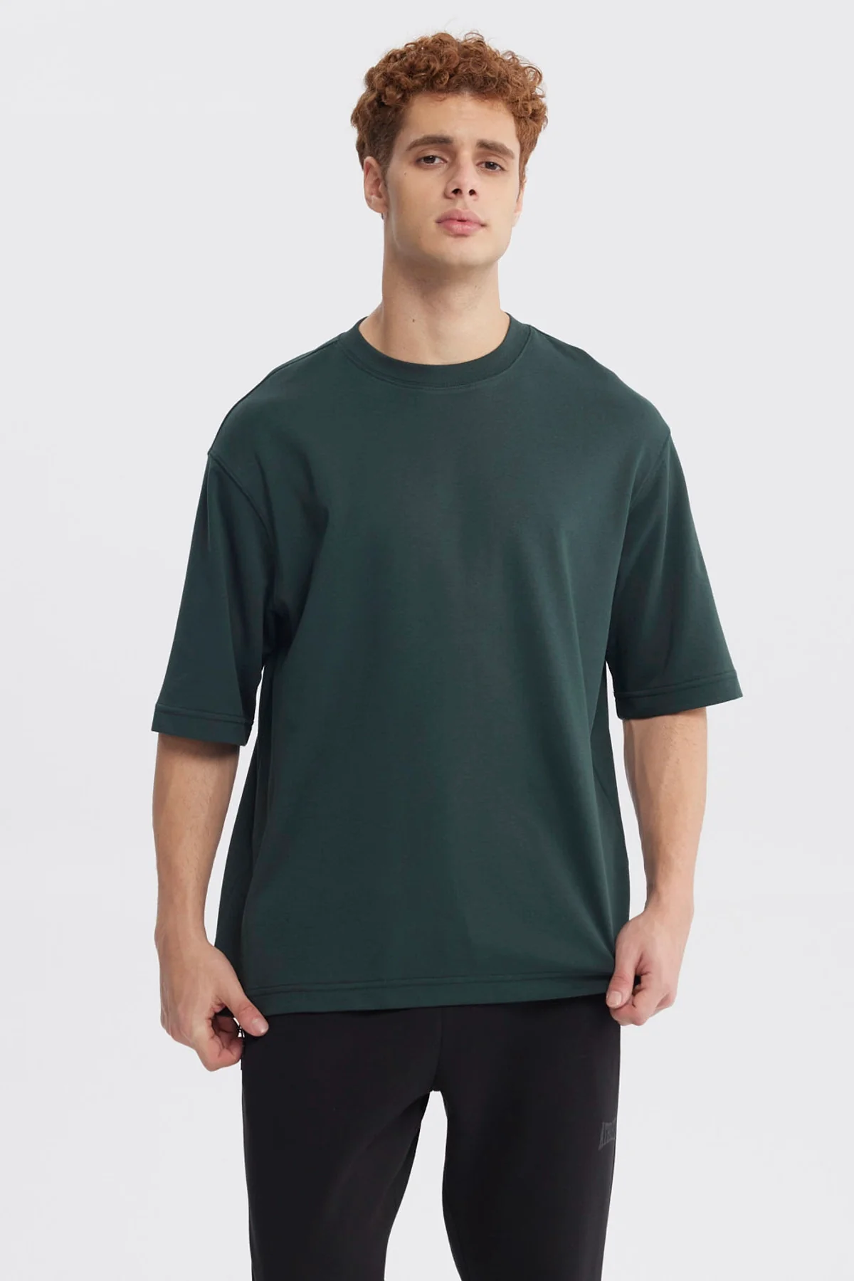 Polera Hombre Overside Fit Petroleo