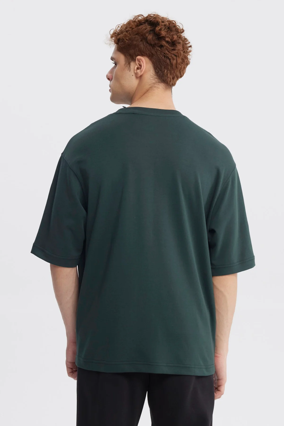 Polera Hombre Overside Fit Petroleo - Image 3