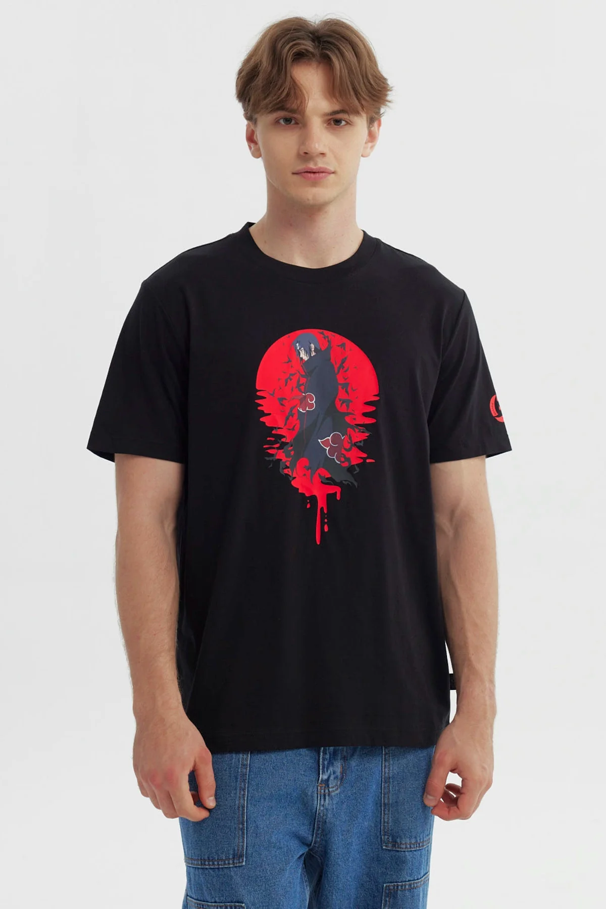 Polera Hombre Naruto Negro