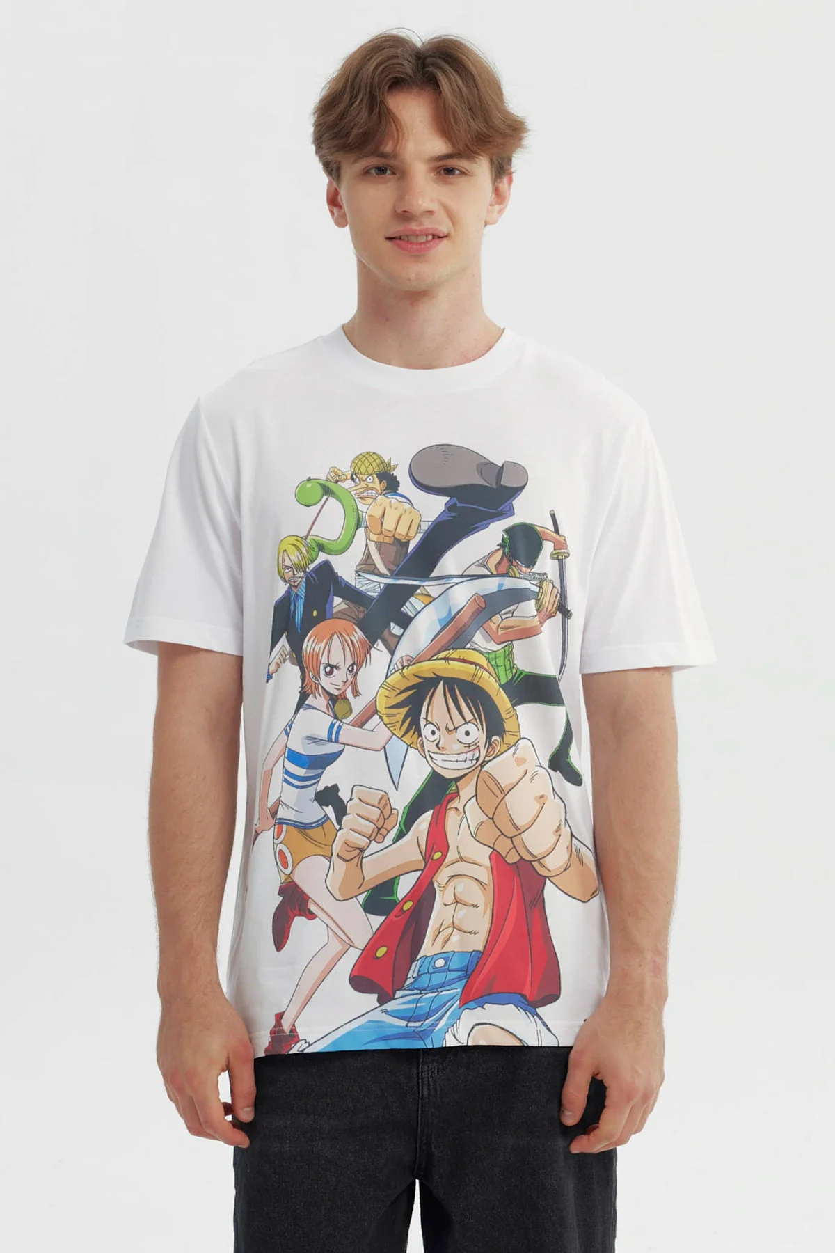 Polera Hombre One Piece Blanco