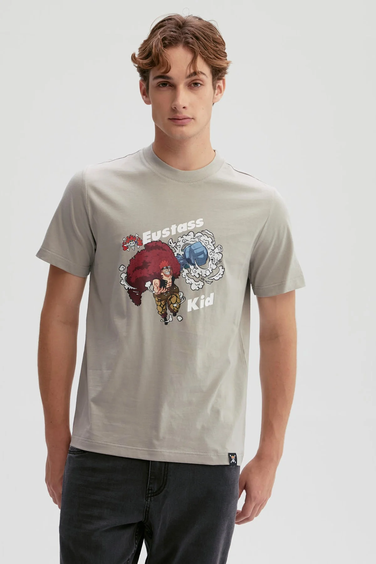 Polera Hombre One Piece Gris