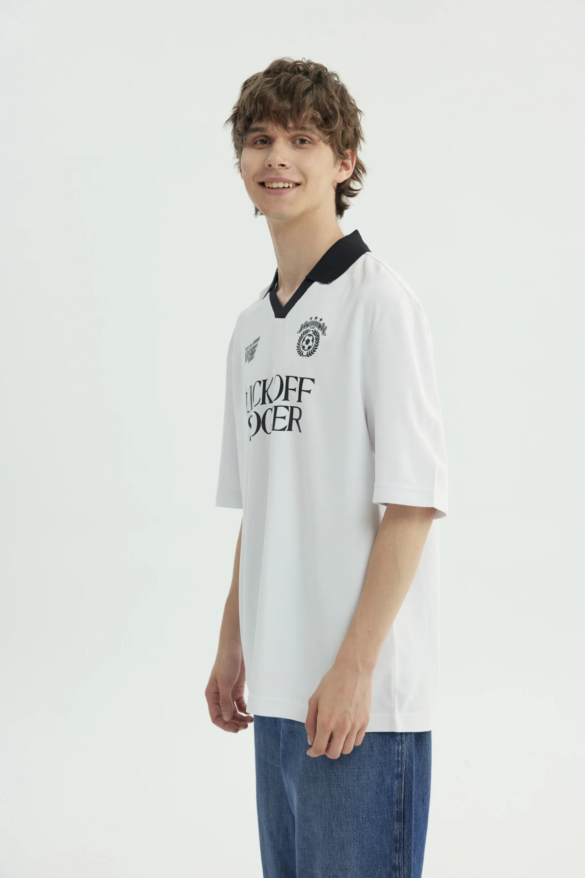 Polera Hombre Oversize Blanco - Image 2