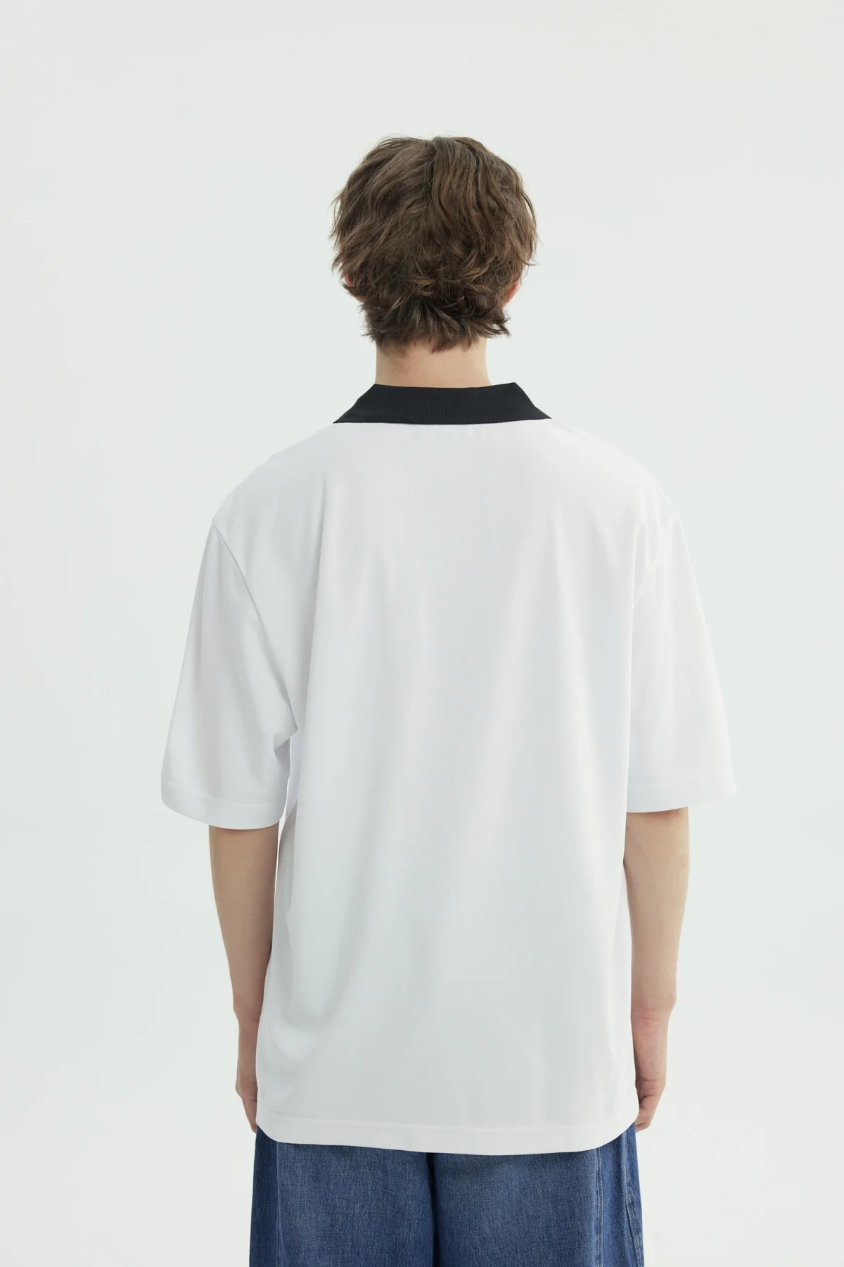 Polera Hombre Oversize Blanco - Image 3