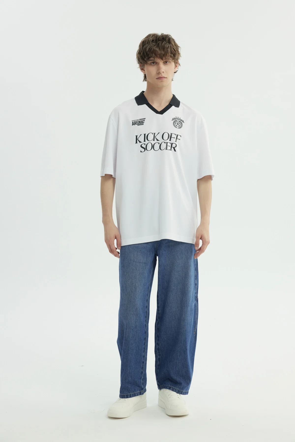 Polera Hombre Oversize Blanco - Image 4