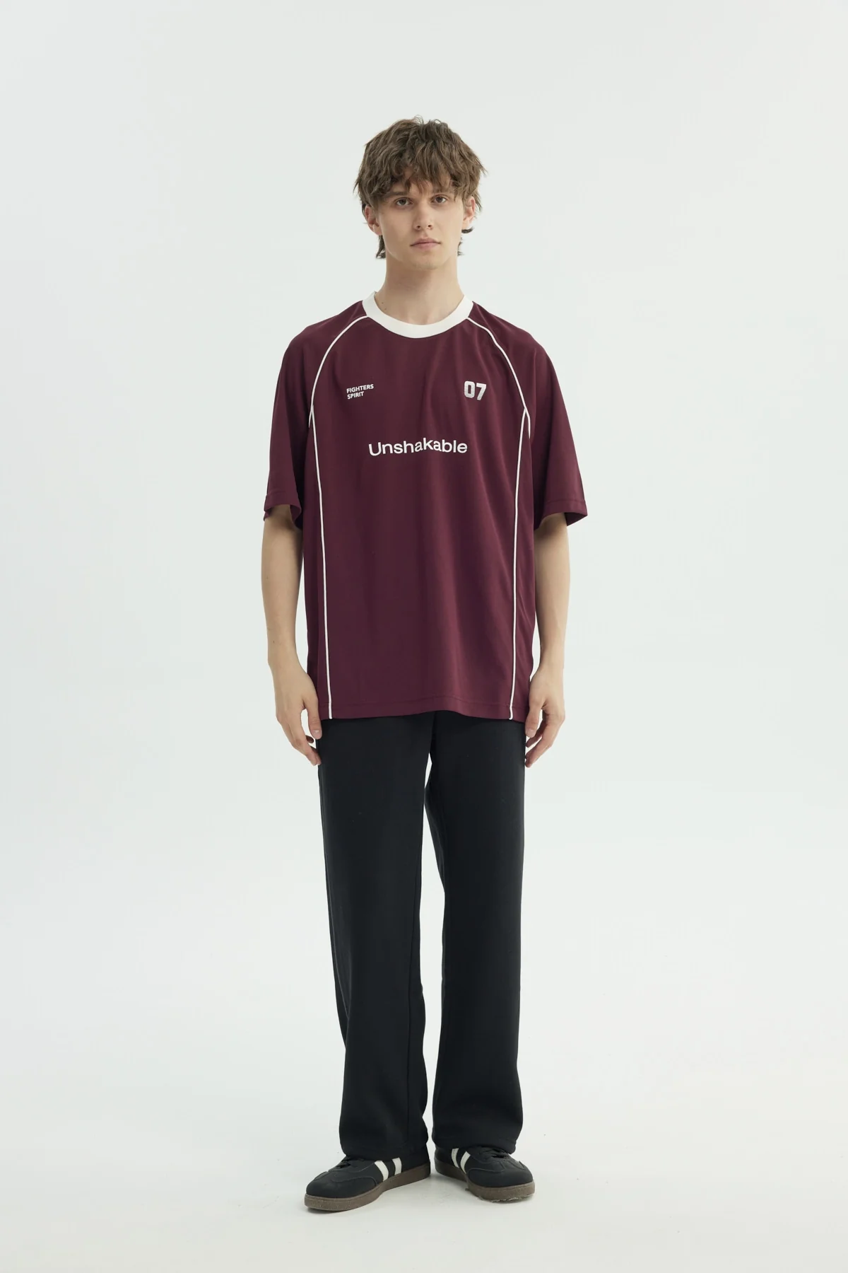 Polera Hombre Oversize Burdeo - Image 4