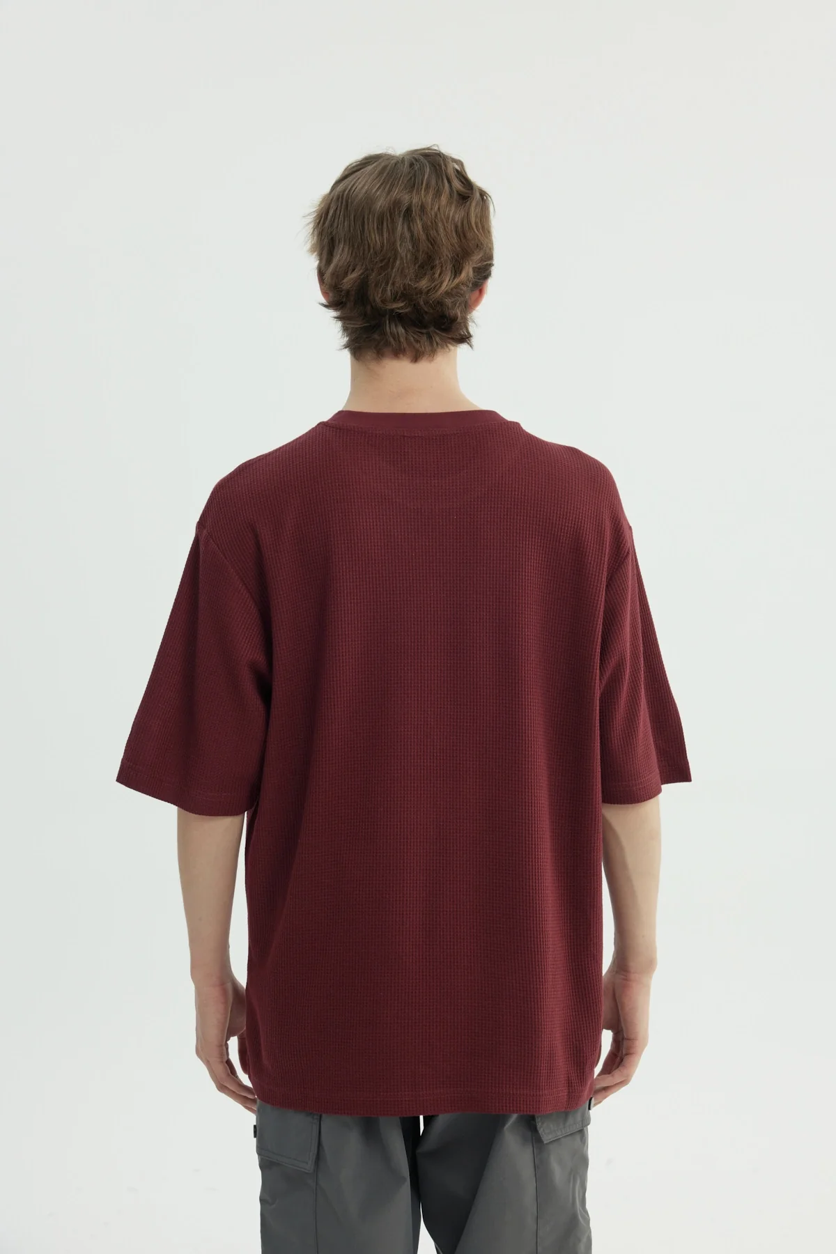 Polera Hombre Oversize Burdeo - Image 3