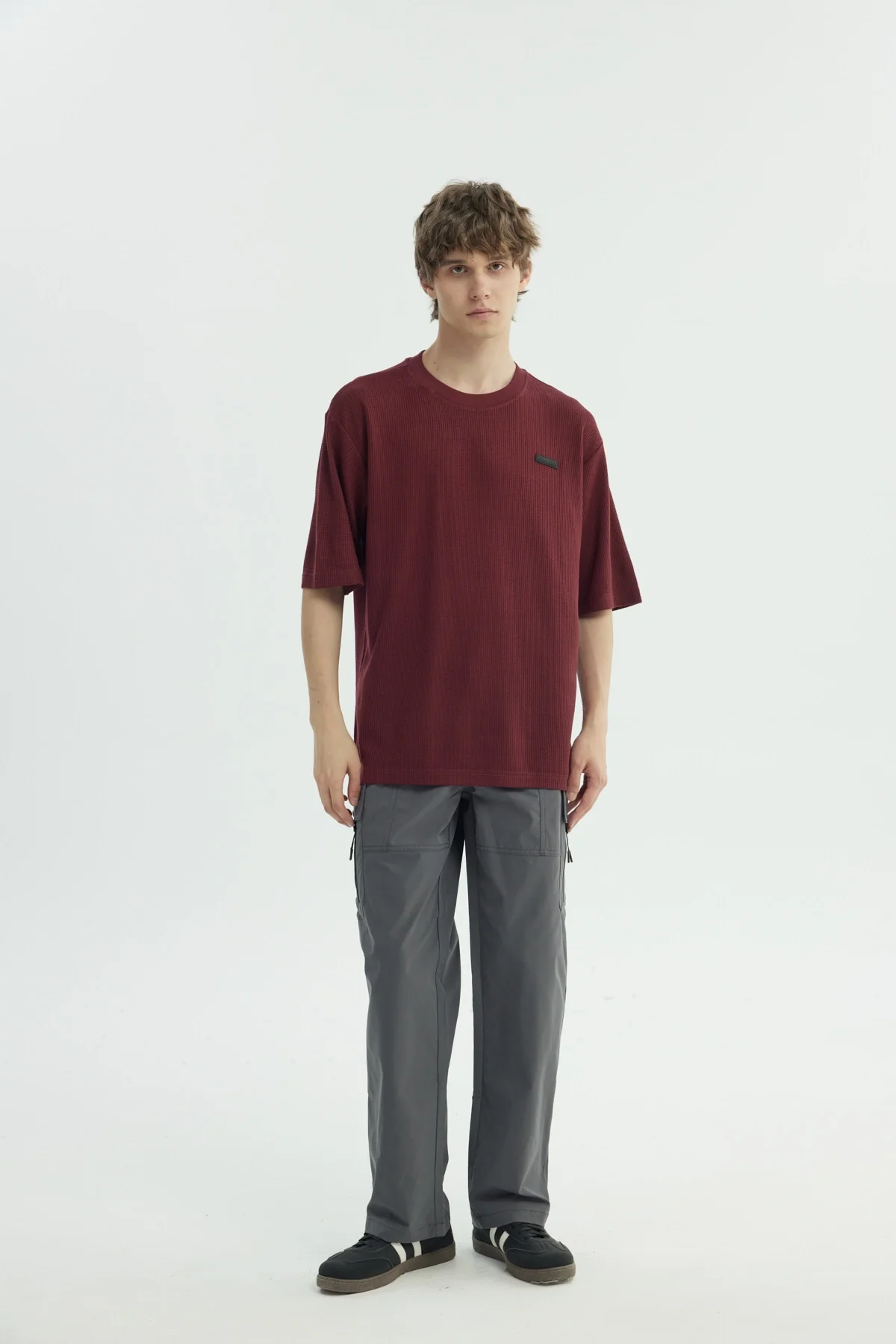 Polera Hombre Oversize Burdeo - Image 4