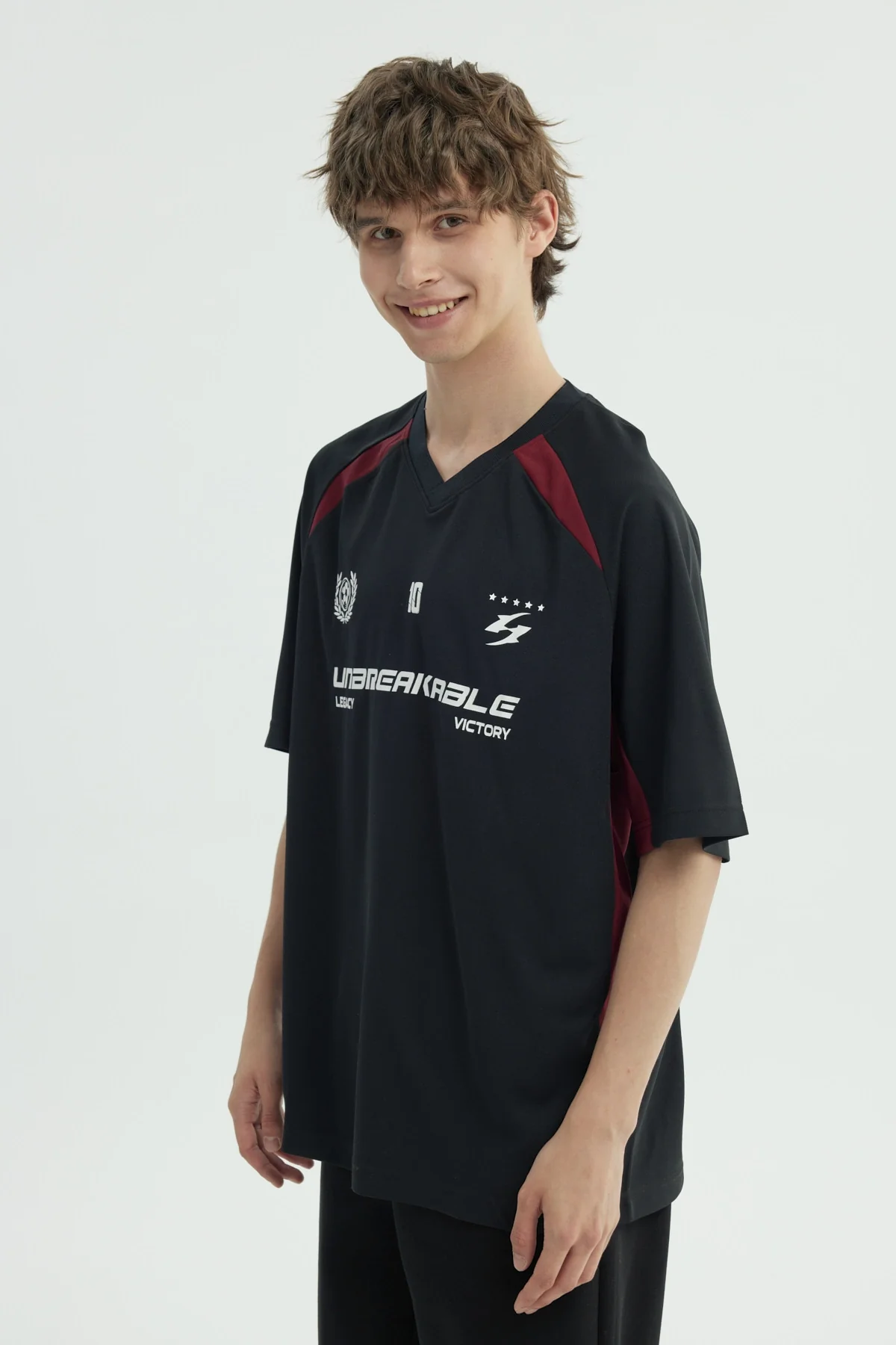 Polera Hombre Oversize Negro - Image 2