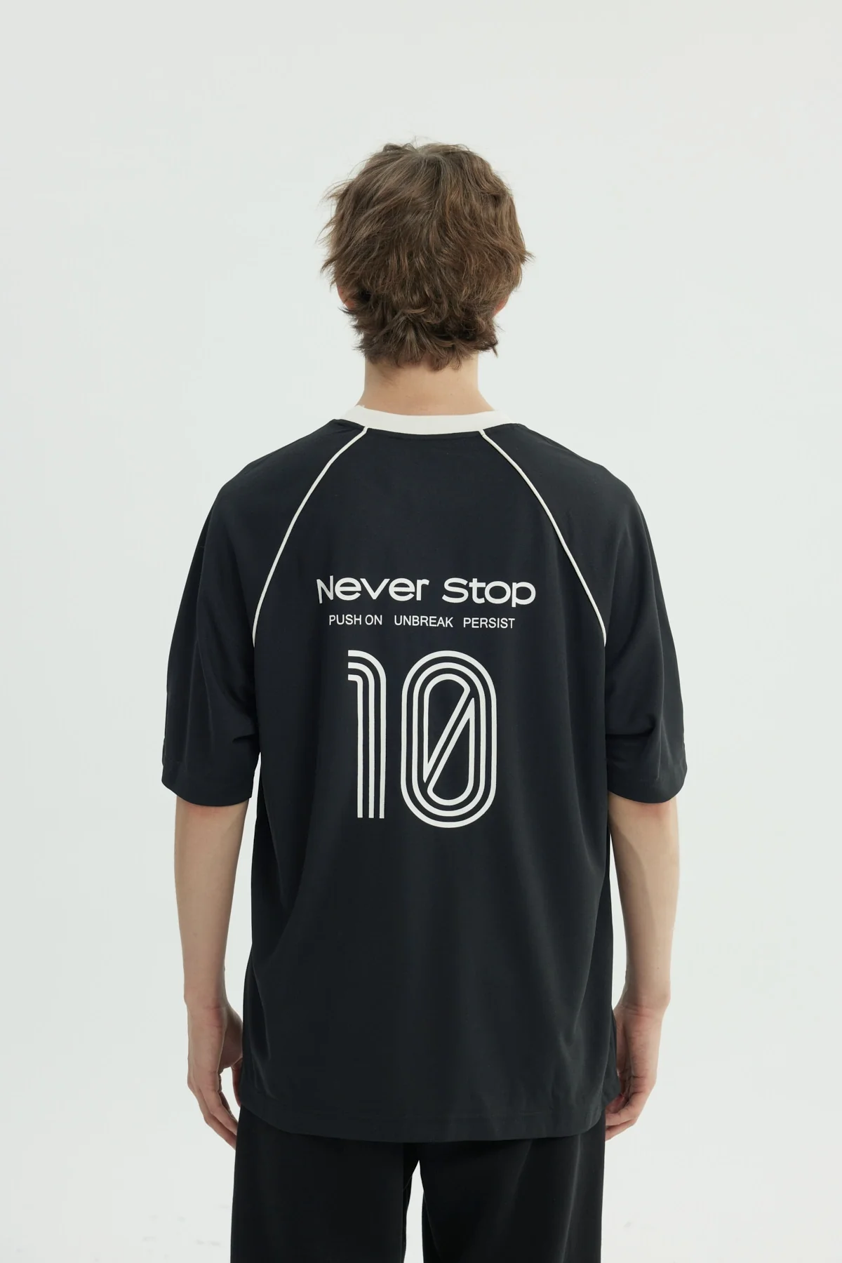Polera Hombre Oversize Negro - Image 3