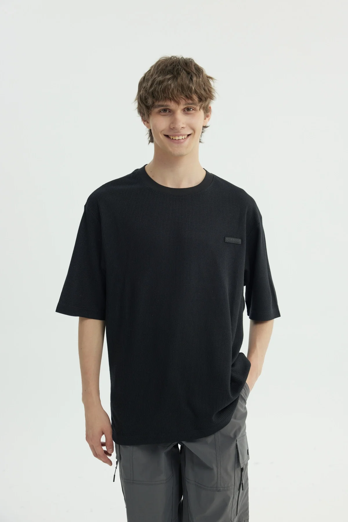 Polera Hombre Oversize Negro
