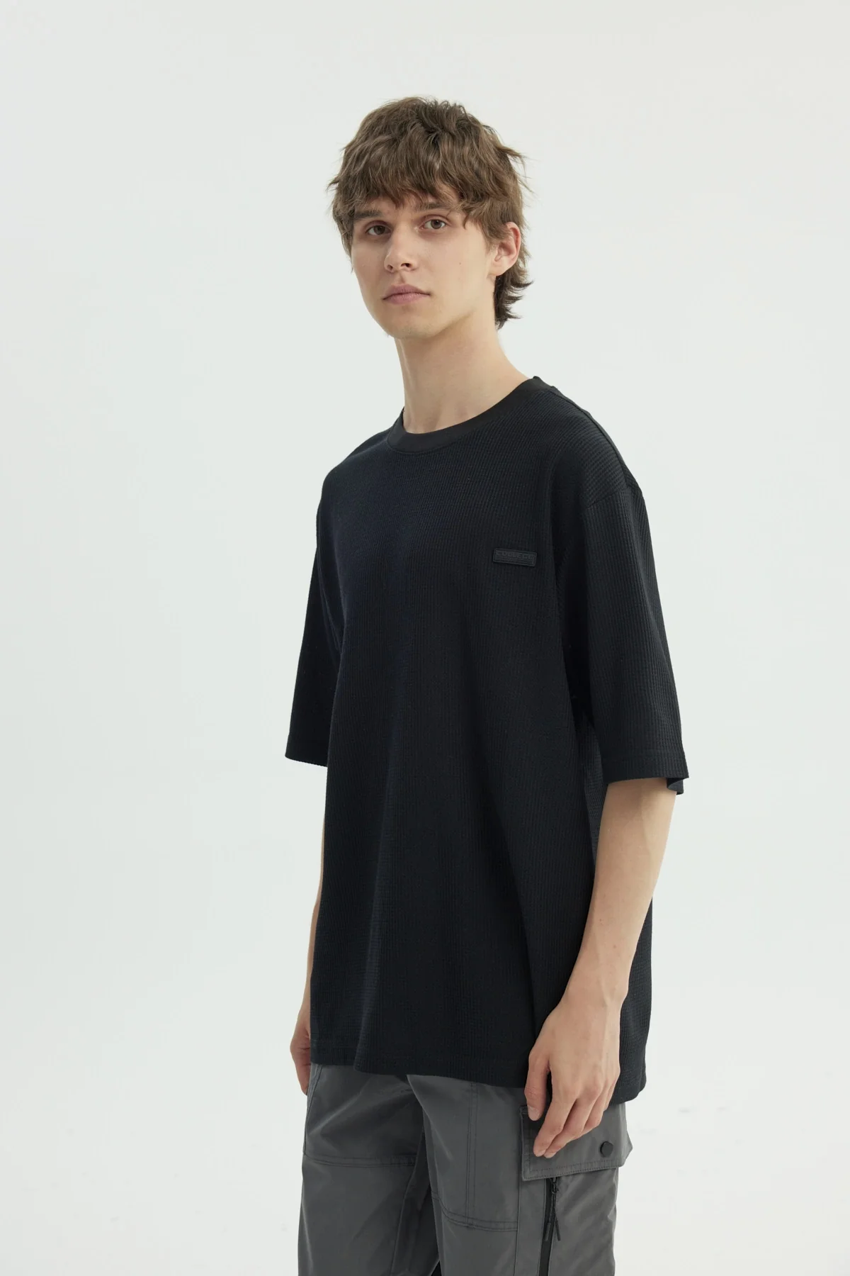 Polera Hombre Oversize Negro - Image 2