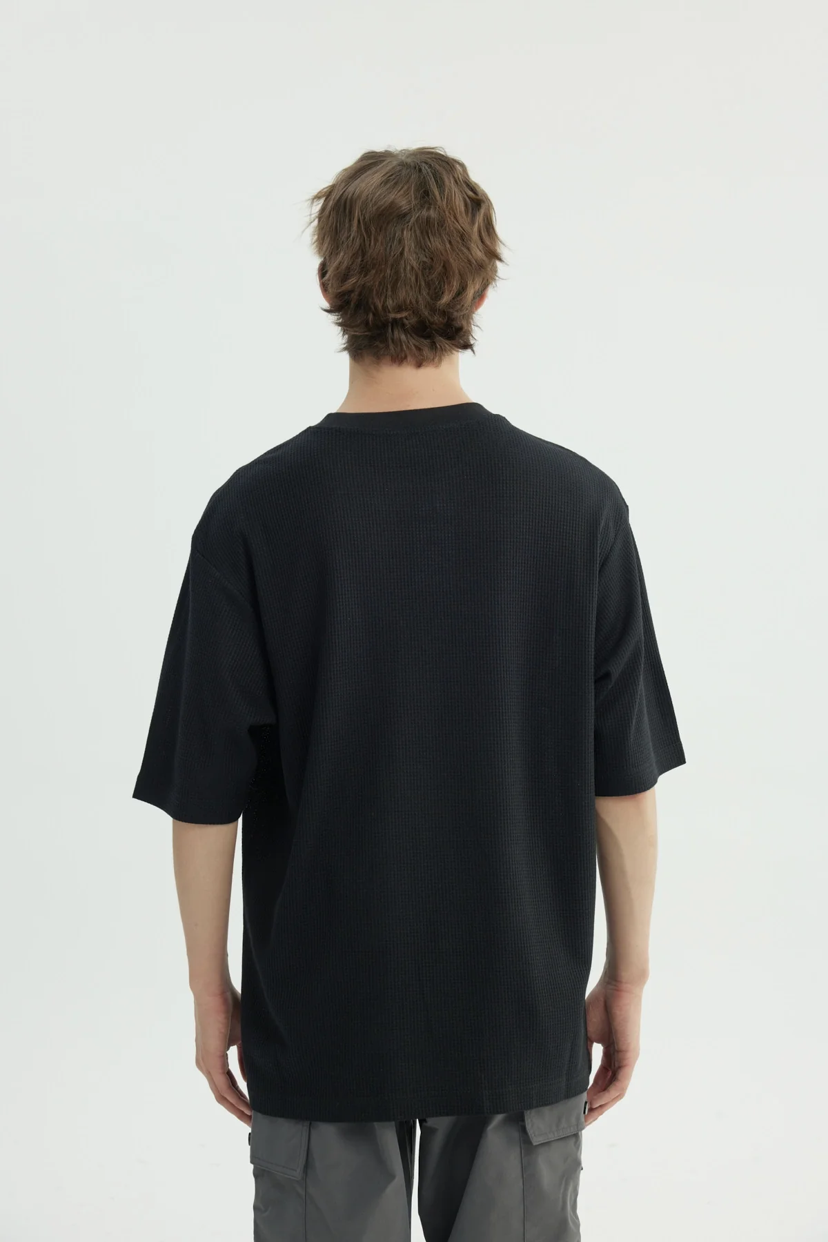 Polera Hombre Oversize Negro - Image 3
