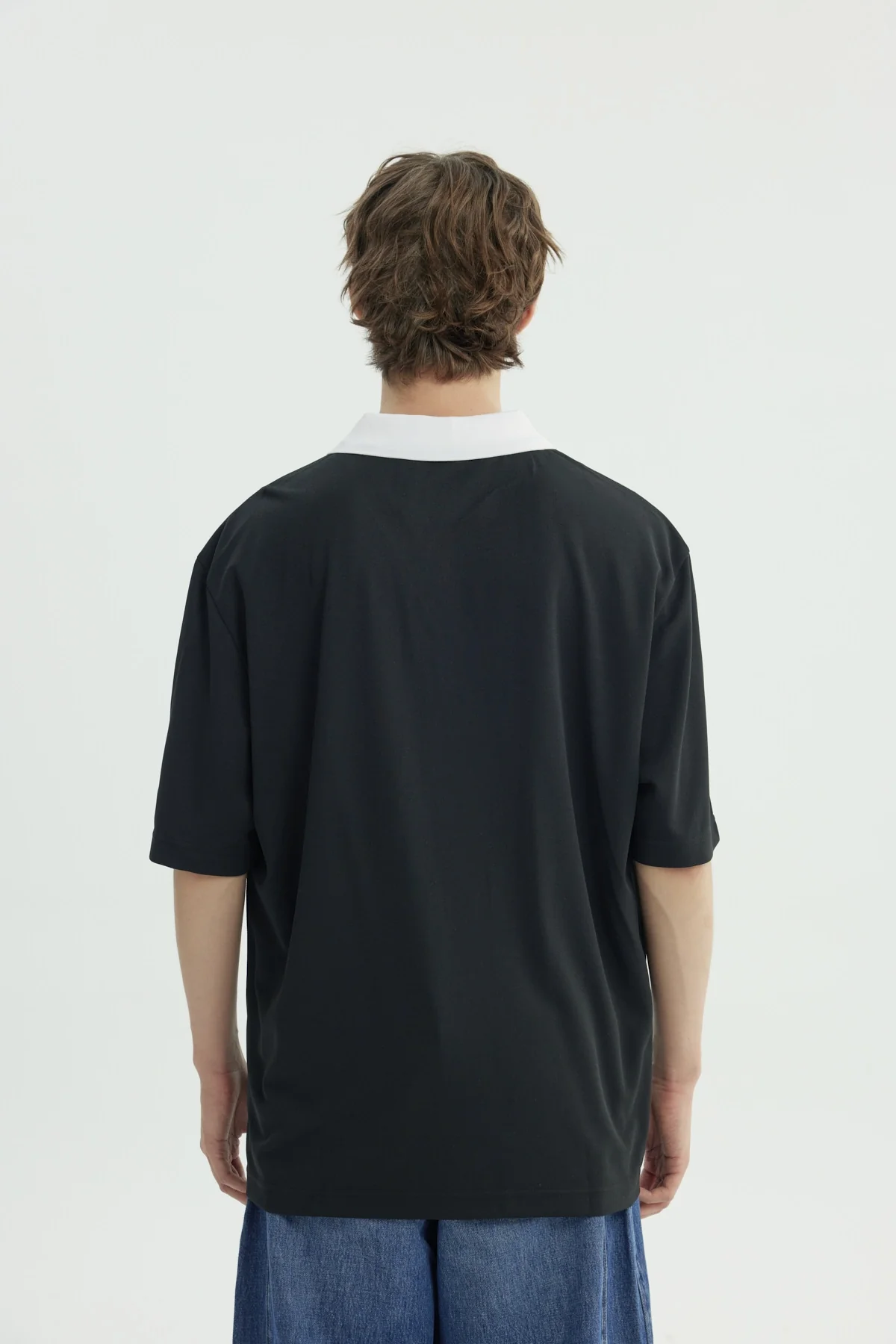 Polera Hombre Oversize Negro - Image 3